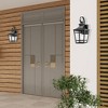 WELLFOR 16.5" Outdoor Lights Wall Mount Porch Lights Waterproof Black - 4 of 4