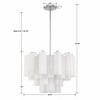 Crystorama Lighting Addis 6 - Light Chandelier in  Polished Chrome - 3 of 4