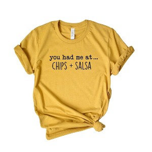 Simply Sage Market Women's You Had Me At Chips and Salsa Short Sleeve Graphic Tee - 1 of 3