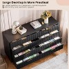 Fluted 6-Drawer Dresser 47.2" Wide - Deep Drawer Storage Cabinet, Modern Double Dresser & TV Stand for Bedroom to Kids Room - 4 of 4