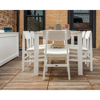 White 6 Person Modern Studio Urban Dining Set