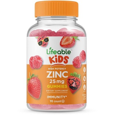 Lifeable Zinc for Kids, for Immune Support, Vegan, 90 Gummies