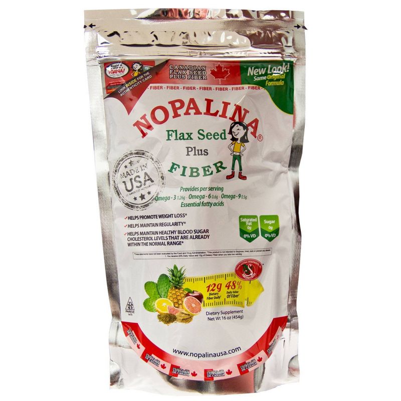 Nopalina Flax Seed Plus Fiber Dietary Supplement - 16oz, 4 of 5