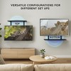 Mount-It TV Wall Mount Shelf Bracket Under TV for Cable Box, DVD Player, Stereo AV Components Shelf, Black - 3 of 4