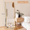 FURNIinspire Full Length Mirrors Floor Standing Body Mirror, Large Rectangle Mirror Long Dressing Mirror for Bedroom, Gold, 18"*58" - 3 of 4