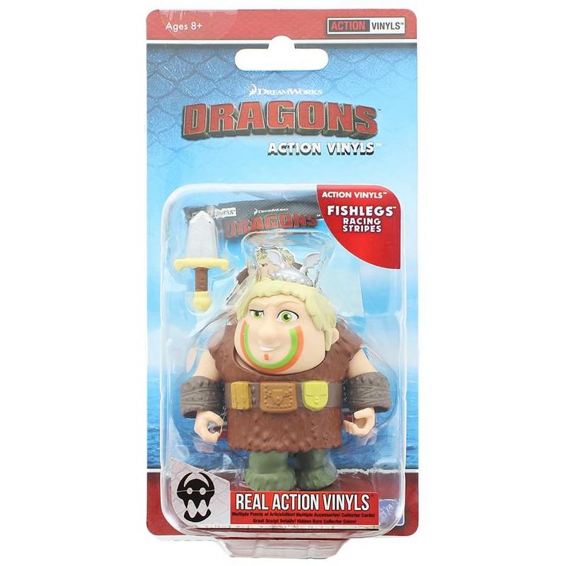The Loyal Subjects How To Train Your Dragon 3.25" Action Vinyl: Fishlegs (Racing Stripes), 1 of 2