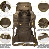 Heavy-Duty Military Backpack for Multi-Day Hiking, Camping, Durable - 4 of 4