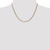 Black Bow Jewelry 3.5mm, 14k Yellow Gold, Hollow Figaro Chain Necklace - 2 of 4