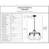Urban Ambiance Luxury Transitional Chandelier 12.25''H x 21''W,  Midnight Black Finish,  Coronado Collection, UHP4272 - 3 of 4