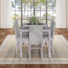 Hooseng Modern Luxurious Style 5/7 Piece Dining Room Table Set, Tempered Glass Top Dining Table Set for 4/6, Metal Frame And Upholstered Dining Chairs - 3 of 4