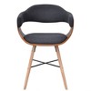 vidaXL Dining Chairs 2 pcs Dark Gray Bent Wood and Fabric - 4 of 4