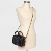 Gold Chain with Faux Leather Crossbody Handbag Strap - A New Day™ Black/Gold: Metal Accessory - 2 of 4