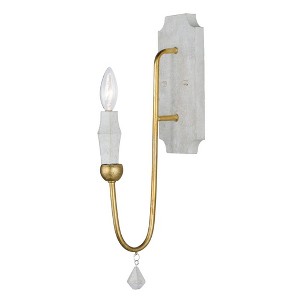 Maxim Lighting Claymore 1 - Light Wall Light in  Claystone/Gold Leaf - 1 of 4