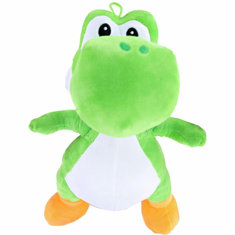 Johnny's Toys Super Mario 16 Inch Character Plush | Green Yoshi, 1 of 2