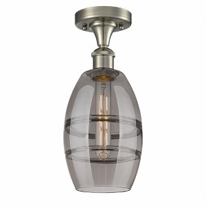 Vaz - 1 Light Semi-Flush Mount In Industrial Style-9.38 Inches Tall and 5.88 Inches Wide - 1 of 1