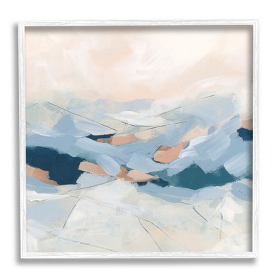 Stupell Industries Modern Brushed Mountain Landscape Framed Giclee