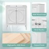 Okak 30 Inch Storage Cabinet Bathroom Vanity with Sink, Two Doors with Shelf, Soft Close Door Hinges - 4 of 4