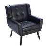 Cesicia Black Accent Chair Ergonomics Accent Chair Living Room Chair Bedroom Chair Home Chair - 2 of 4
