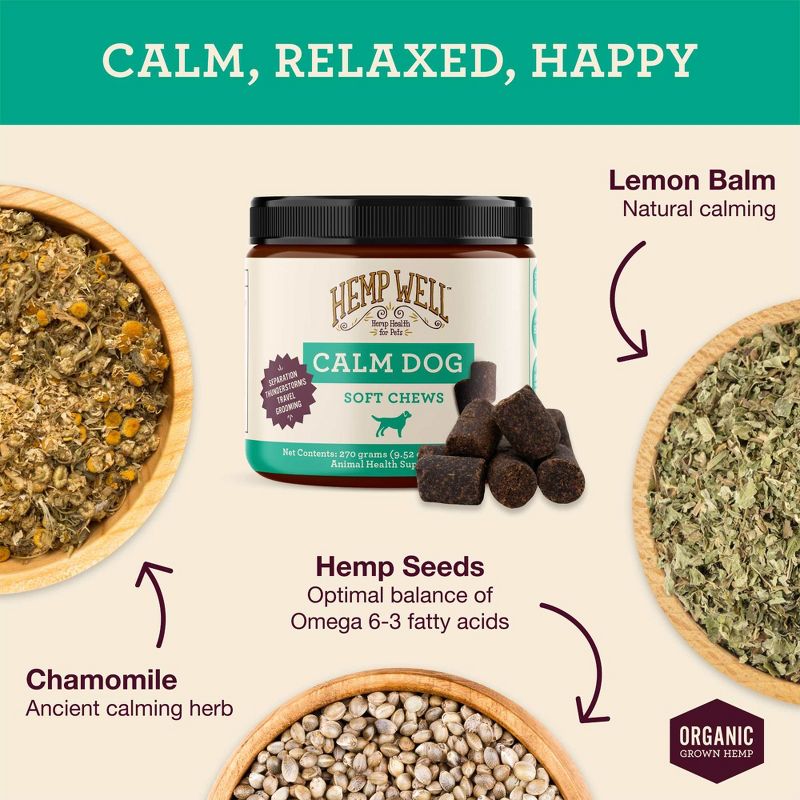 Hemp Well Calm Dog Soft Chews to Calm and Relax Your Dog, 5 of 7