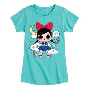 Girls' - LOL Surprise! - Fanime Kawaii Fitted Short Sleeve Graphic T-Shirt - 1 of 4