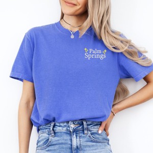 Simply Sage Market Embroidered Palm Springs Stars Garment Dyed Tee - 1 of 4