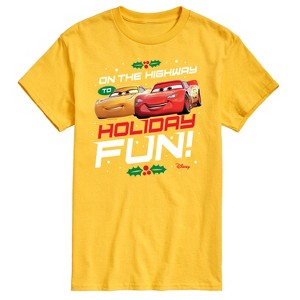 Men's - Disney - On The Highway To Holiday Fun Short Sleeve Graphic T-Shirt - 1 of 4