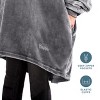 The Bare Homey - Adult Wearable Blanket - Microplush Side Pockets - 4 of 4