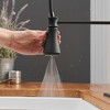 Single-Handle Pull-Down Sprayer 3 Spray High Arc Kitchen Faucet With Deck Plate - 3 of 4