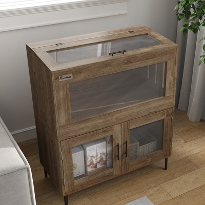 Brown 60.5 Gallon Stackable Reptile Tank with Ventilation