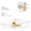 Hunter Fans 4.75" Lenlock Wall Light Alturas Gold Finish - Elegant Art Deco Design for Indoor Spaces - 4 of 4