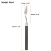 Unique Bargains Stainless Steel Wood Handle Flexible Polished Palette Knife 2 Pcs - 2 of 4