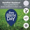 Big Dot of Happiness Cheerful Happy Birthday - Yard Sign and Outdoor Lawn Decorations - Colorful Birthday Party Yard Signs - Set of 8 - 3 of 4