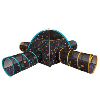 Pacific Play Tents Kids Glow In The Dark Galaxy Junction Play Tent And Tunnel Combo