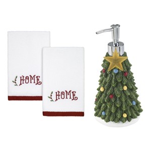 Avanti Linens Home for the Holidays Lotion Pump & 2 Pc Fingertip Set - 1 of 1