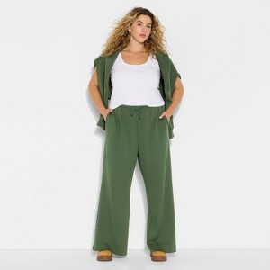 Women's Mid-Rise Wide Leg Sweatpants - Wild Fable™ - 1 of 3