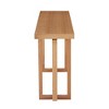 PAGED Wooden Console Table Modern Minimalist Entryway Table with Black Arch Base and Natural Wood Top for Living Room, Entrance - 4 of 4