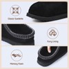 Women's Slippers Fuzzy Cozy Short Ankle Shoes Indoor and Outdoor Mules Furry Warm House Slippers Chestnut/Black - 3 of 4