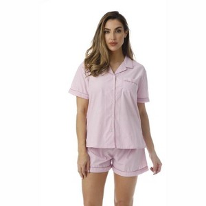 Cocoom Button-Down Pajama Short Set  Trendy Pink Sleepwear - 1 of 4