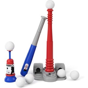 TEMI Baseball Tee, T Ball Set for Toddlers, Includes 6 Balls, Outdoor Sport Toy Games for Boys & Girls, Kids Ages 3-12 Years - 1 of 3