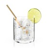 Viski Stainless Steel Cocktail Straws with Gold Finish, Eco-Friendly Reusable Short Metal Straws, 5 Inch Set of 6 - 3 of 4
