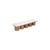 Meridian Furniture,Pavilion Cream Boucle Fabric Bench - 4 of 4