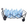 Collapsible Folding Wagon Cart, Wagon Cart Garden Shopping Beach Cart with Wheels - 3 of 4