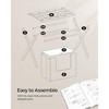 SONGMICS Set of 2 Luggage Rack with 2 Removable Laundry Bag 2 Pack Folding Suitcase Stands for Guest Room Bedroom Hotel - 4 of 4