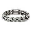 Chisel Stainless Steel Antiqued and Polished 8.5" Curb Link Bracelet - 4 of 4