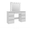 NicBex Makeup Vanity Desk with Mirror and Light,Modern Makeup Table with Drawers for Bedroom,White - 4 of 4
