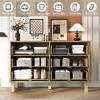 WOWLIVE 6 Drawer Dresser with Deep Drawers, Mid-Century Style Chest of Drawers for Bedroom - 4 of 4