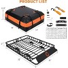 Roof Rack,Heavy Duty Car Rooftop Cargo Carrier Basket with Cargo Net,Luggage Holder with Extension for Universal,Pick Up Trucks - 3 of 4