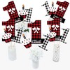 Big Dot of Happiness 1st Birthday Lumberjack - Channel The Flannel - Buffalo Plaid First Birthday Party Centerpiece Sticks - Table Toppers - Set of 15 - 2 of 4