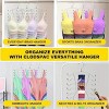8-Layer Space-Saving Stainless Steel Underwear & Bras Organizer Hanger - Polished Metal Clothes Hanger with Anti-Slip Design, Vertical Hanging Storage - 4 of 4