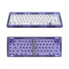 Electro Burst Purple Transparent Wireless Keyboard Barebones - 3 of 4